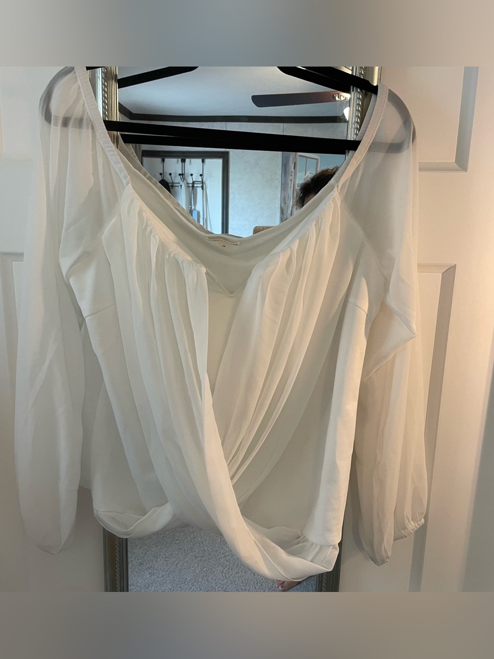 Curvy Sense off shoulder blouse